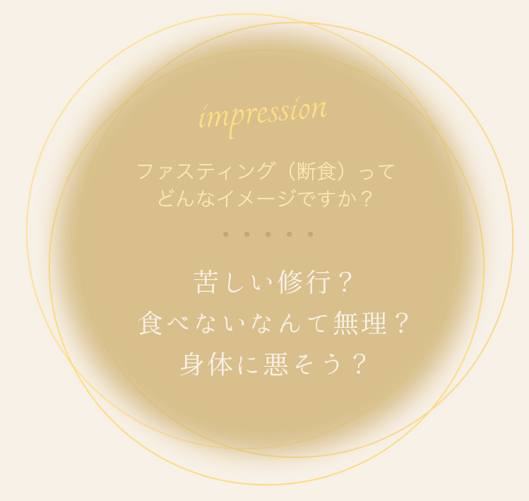 ファスティングのイメージ